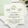 Faire-part CHERAZ - Invitation champêtre chic avec motif floral