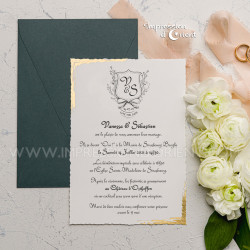 Invitación NEILA - Boda medieval chic con escudo