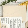 Faire-part SERENA - Invitation bicolore rose nude et dorure