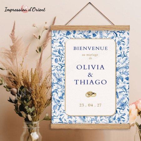 Cartaz de Boas-Vindas Casamento | Chic e Refinado