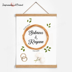 Wedding Welcome Poster | Rustic Chic