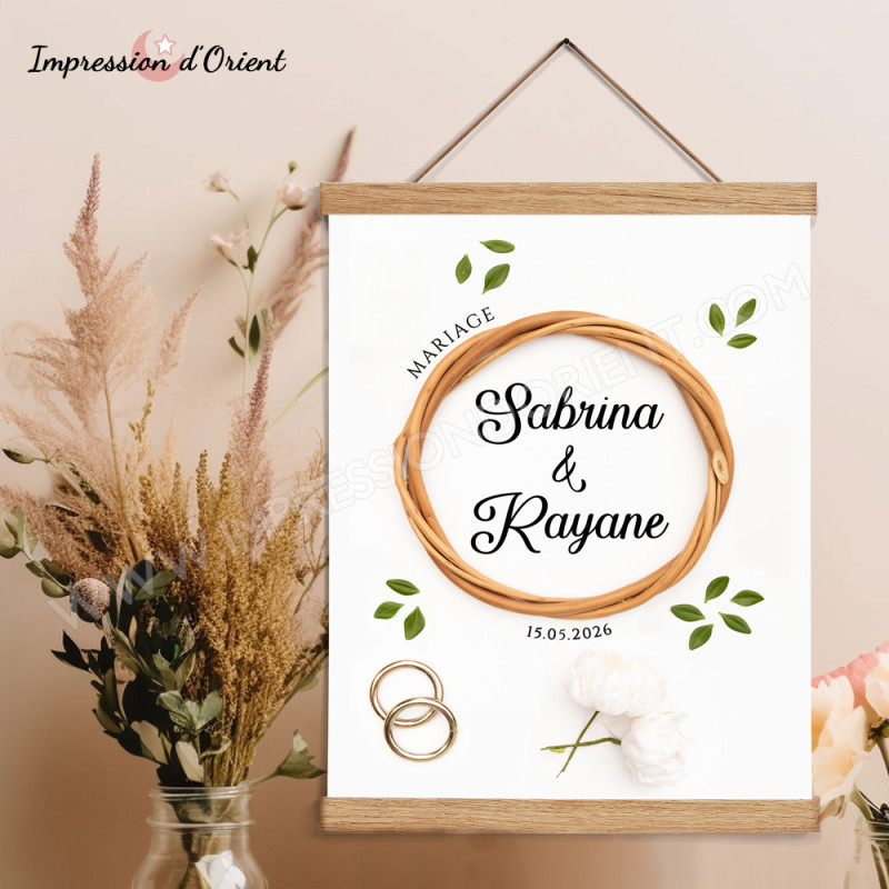 Wedding Welcome Poster | Rustic Chic