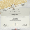 Faire-part LEYA - Invitation mariage baroque avec dorure et initiales des mariés