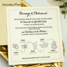 Faire-part DOUNYA - Invitation beige crème avec programme mariage picto