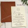 Kopie von Kopie von Faire-part mariage arrondi rose pale - Enveloppe personnalisée