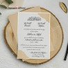Faire-Part STELLA - Faire-part avec dorure et enveloppe taupe