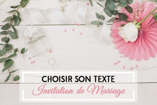 Examples of wedding invitation texts in French